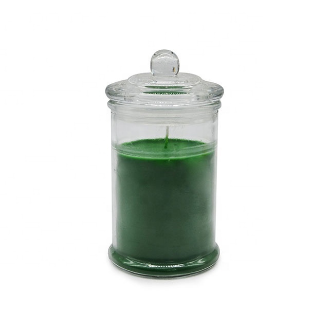 K01TK Wholesale Cheap Price 4oz Mini Size Clear Glass Candle  With Glass Lid For Home Decoration in Bulk