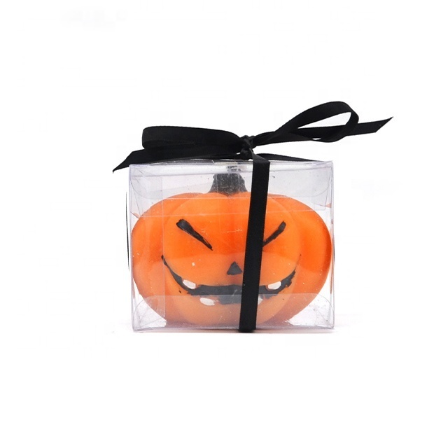 Party decoration halloween festival candle pumpkin shaped candles with PVC package box