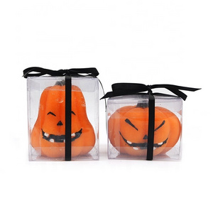 Party decoration halloween festival candle pumpkin shaped candles with PVC package box