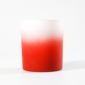 best scented soy candles Gradient Colorful unique decorative christmas candles wholesale