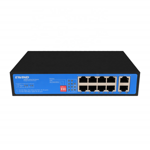 CCTV System 8 Port Poe Switch Digital Video Camera 100mbps 10 ports Poe Switch with 2 Port Gigabit Uplink