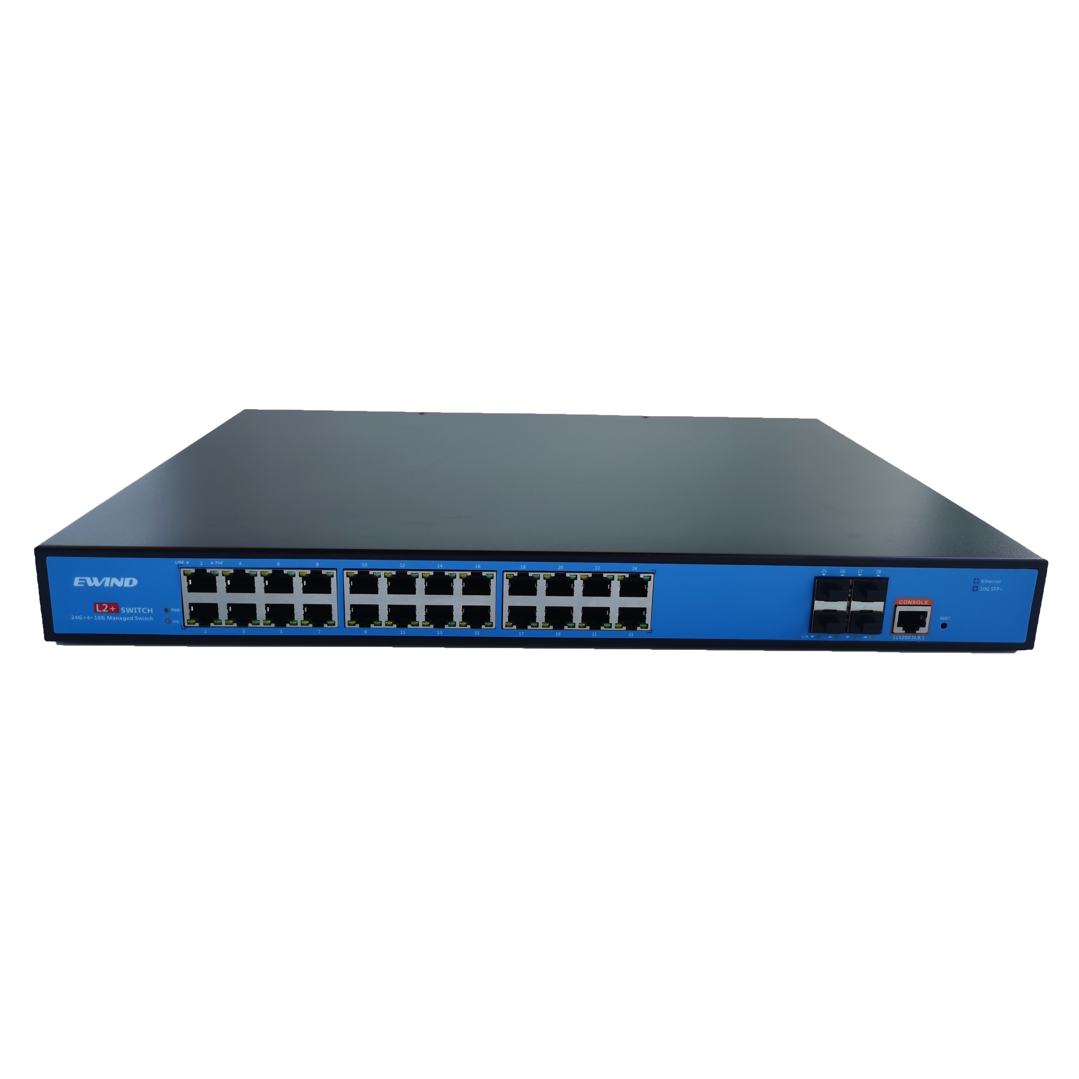 Factory Wholesale POE Gigabit Network Switch 24 Port 10/100M/1000M Ethernet Switch with 2 SFP Ports