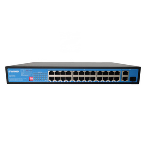 Ewind 24 Port Gigabit Passive PoE Ethernet Switch 1-8 Ports Support Watch Dog Function Vlan 250M Long Distance