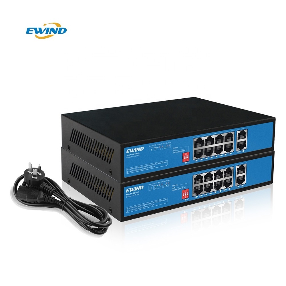 10 Ports Gigabit Network Switch 10/100 / 1000Mbps Fast RJ45 Ethernet Switcher LAN Switching Hub