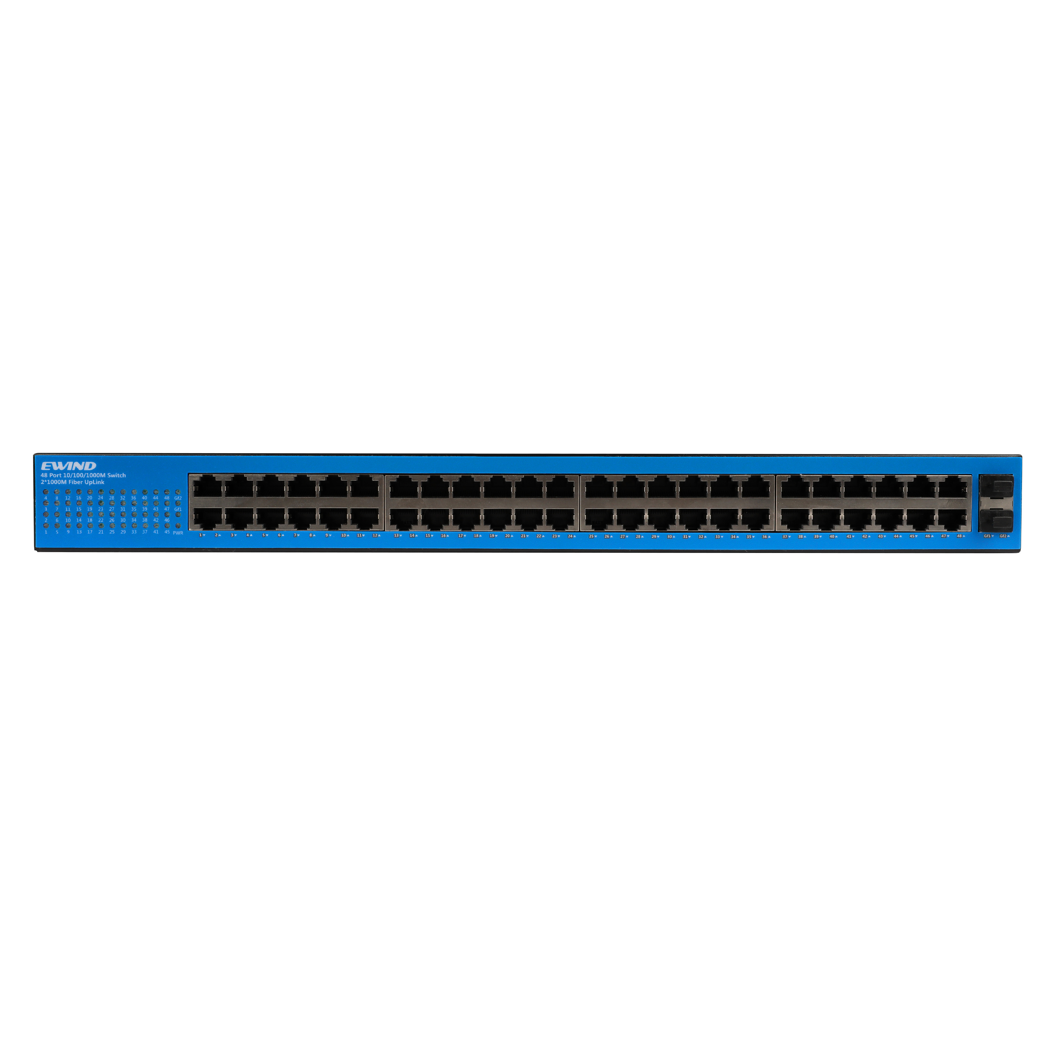 Network switch 48 port 10/100/1000M PoE switch with 2 100/1000M SFP optical ports Gigabit unmanaged poe switch