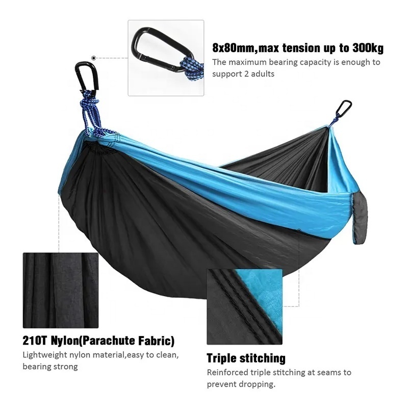 Hot sale Double and Single hammock tent outdoor waterproof sleeping Travel portable Camping Hammock