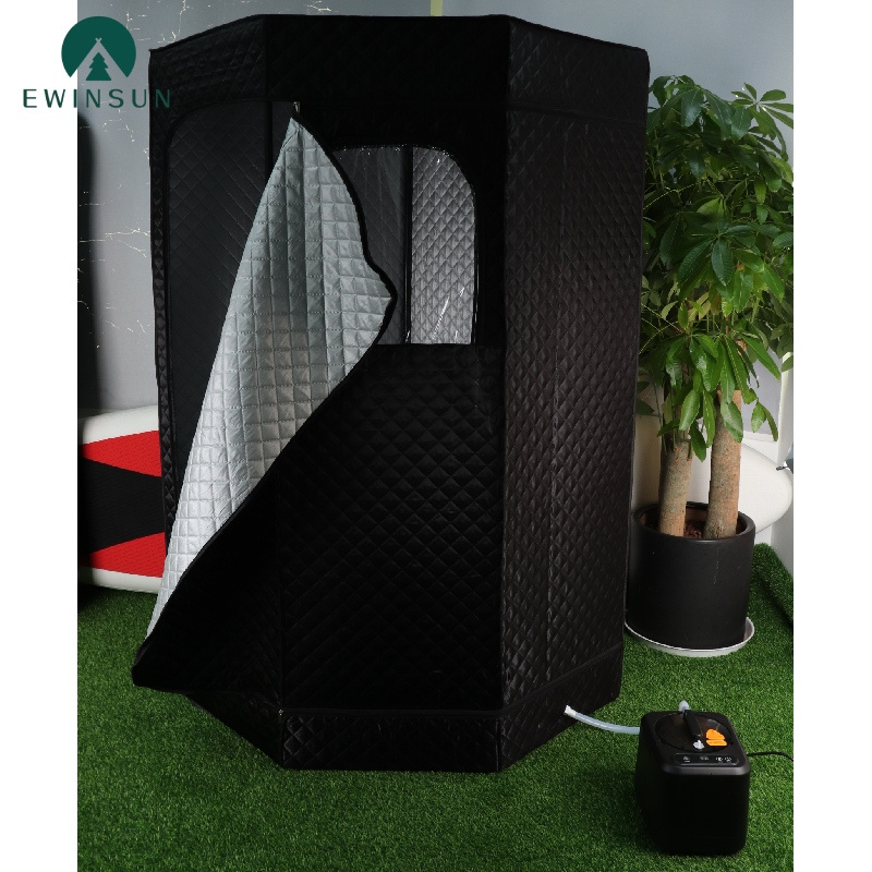 Ewisun Home use full body sauna steam tent portable spa wet far infrared sauna room weight loss detox