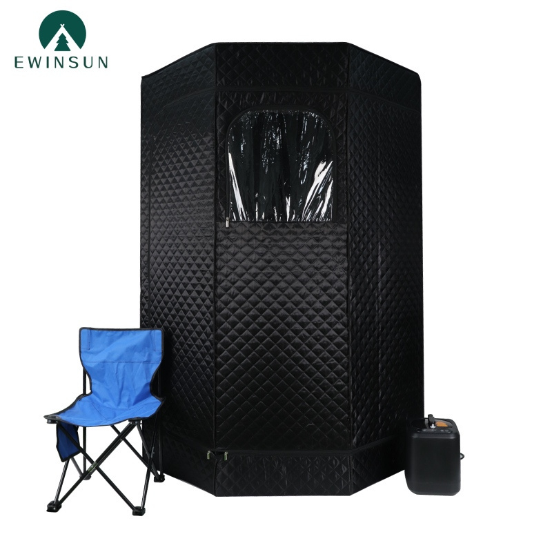 Ewisun Home use full body sauna steam tent portable spa wet far infrared sauna room weight loss detox