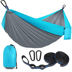 Ewinsun Camping Hammock Double & Single with 2 Tree Straps Nylon Parachute Hammocks for Travel/ Beach/Backyard/Patio/Hiking