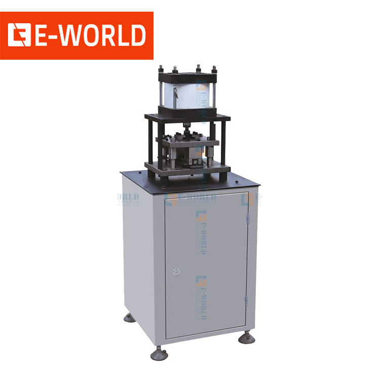 Eworld aluminum doors and windows seal frame four working positions punching machine for aluminium windows work