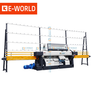 9 Motors glass edging machine glass straight line edging machine glass edge polishing machine