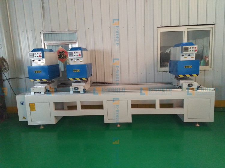 Video factory inspection Window Frame Double Side Three Head Seamless Welding Machine