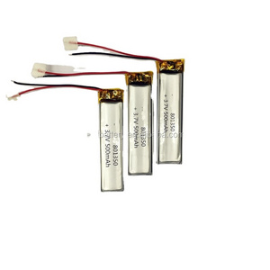 lithium ion polymer battery 3.7v li-ion 500mah lipo battery 801350 for Medical equipment wearable device