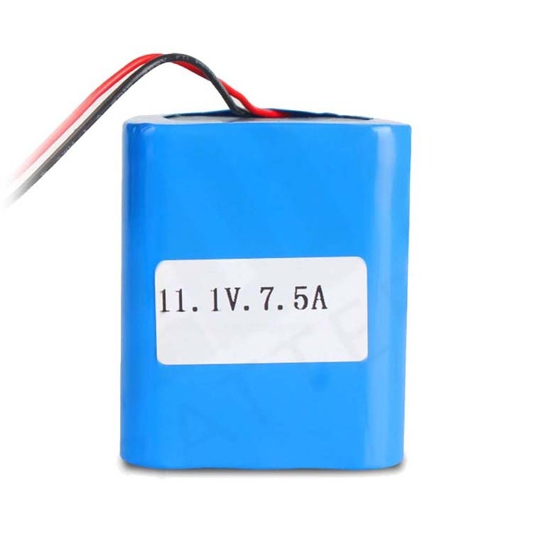 High Quality Custom 18650 11.1v 7500mah Li-ion Lithium Battery Pack