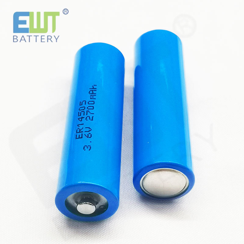 Lithium ion Battery ER14505 3.6V 2700mAh AA Disposable Batteries For Water Meter