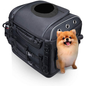 Pet motorcycle bag Dog handbag Breathable backpack Large capacity durable pet bag