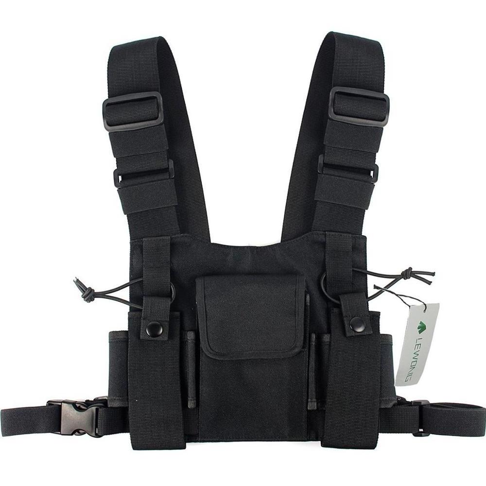 Exbag Chest Rig Waist Bag Hip Hop Streetwear Functional Tactical Chest Bag Cross Shoulder Bag Radio Harness Front Pack For Men