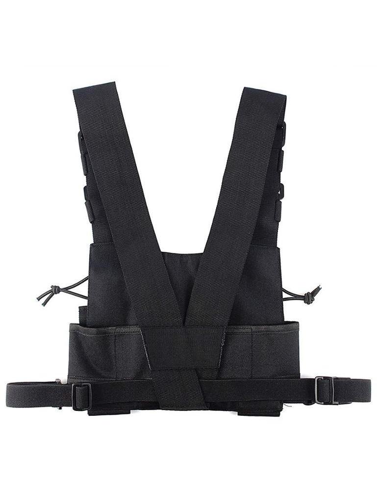 Exbag Chest Rig Waist Bag Hip Hop Streetwear Functional Tactical Chest Bag Cross Shoulder Bag Radio Harness Front Pack For Men