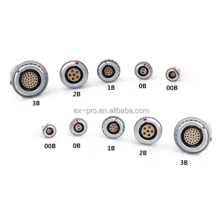 Manufacture LEMOS B seriesEGG FGG EMC shielding push pull circular small connector FGG connector OEG Electrical Connector