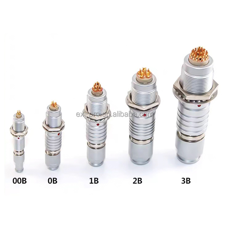 Manufacture LEMOS B seriesEGG FGG EMC shielding push pull circular small connector FGG connector OEG Electrical Connector