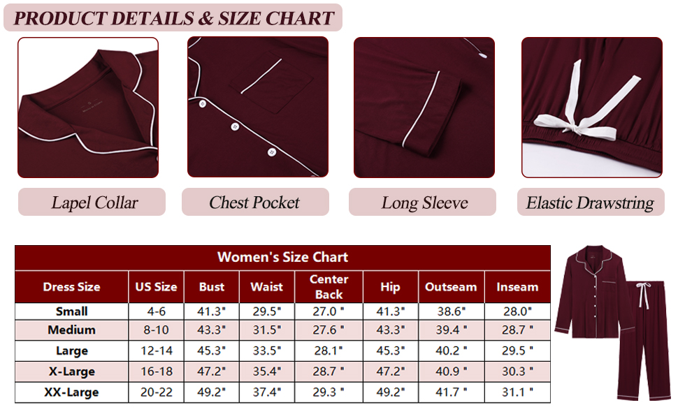 Custom Luxury Organic Cotton Winter Long Pajamas SetaFor Women's Sleepwear Pajamas Women