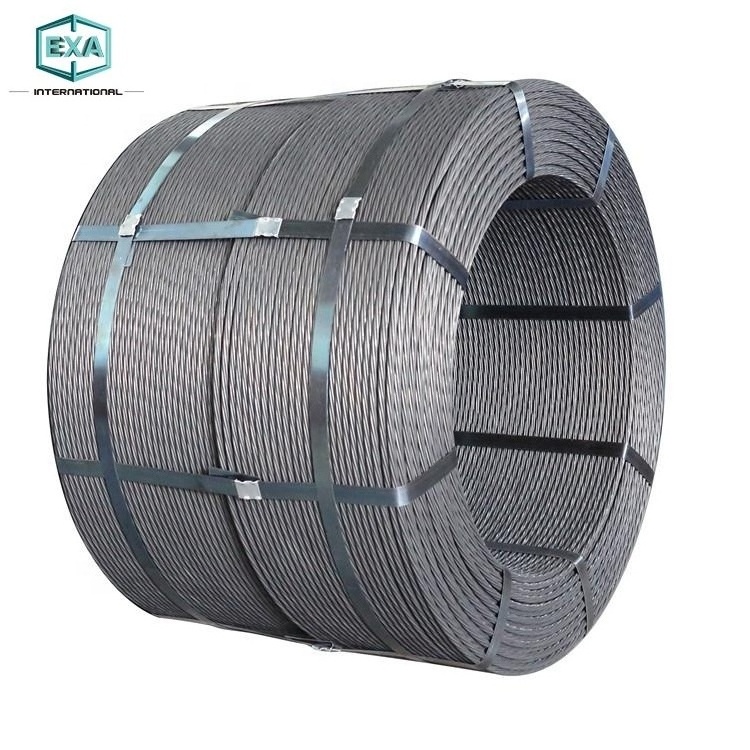 prestressed concrete 7 wire 21.6mm low relaxation pc strand steel wire rope for concrete