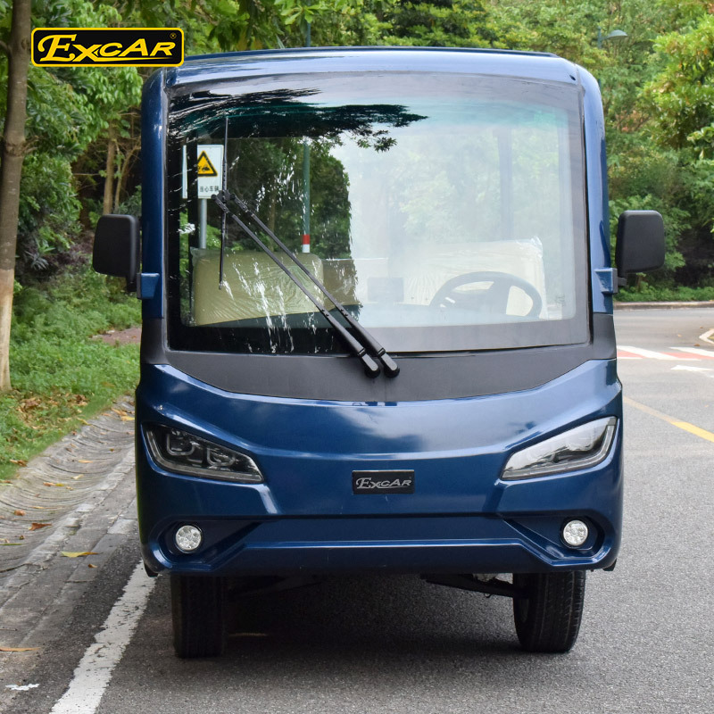 Customize 14 seater sightseeing bus new electric car china mini bus