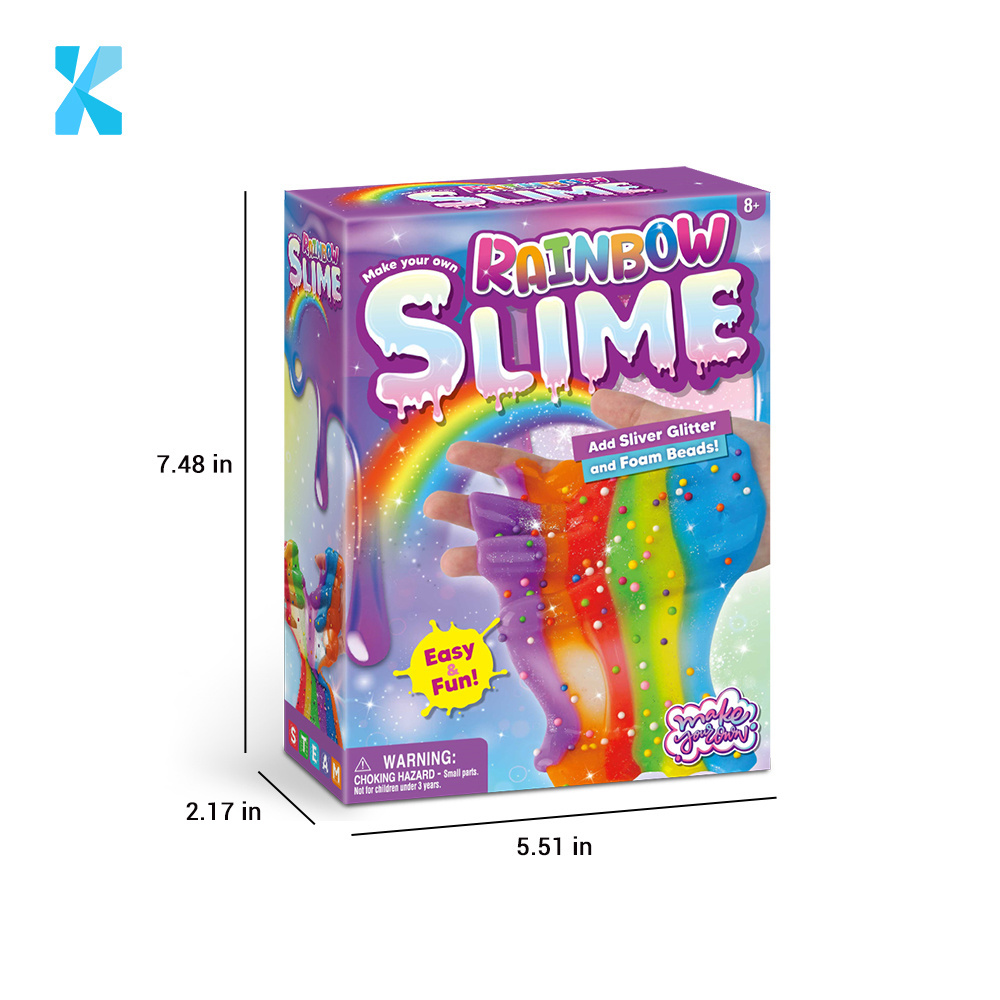 Colorful slime toys crazy  squeeze toys new arrival multi-colors jelly soft transparent DIY slime making kit