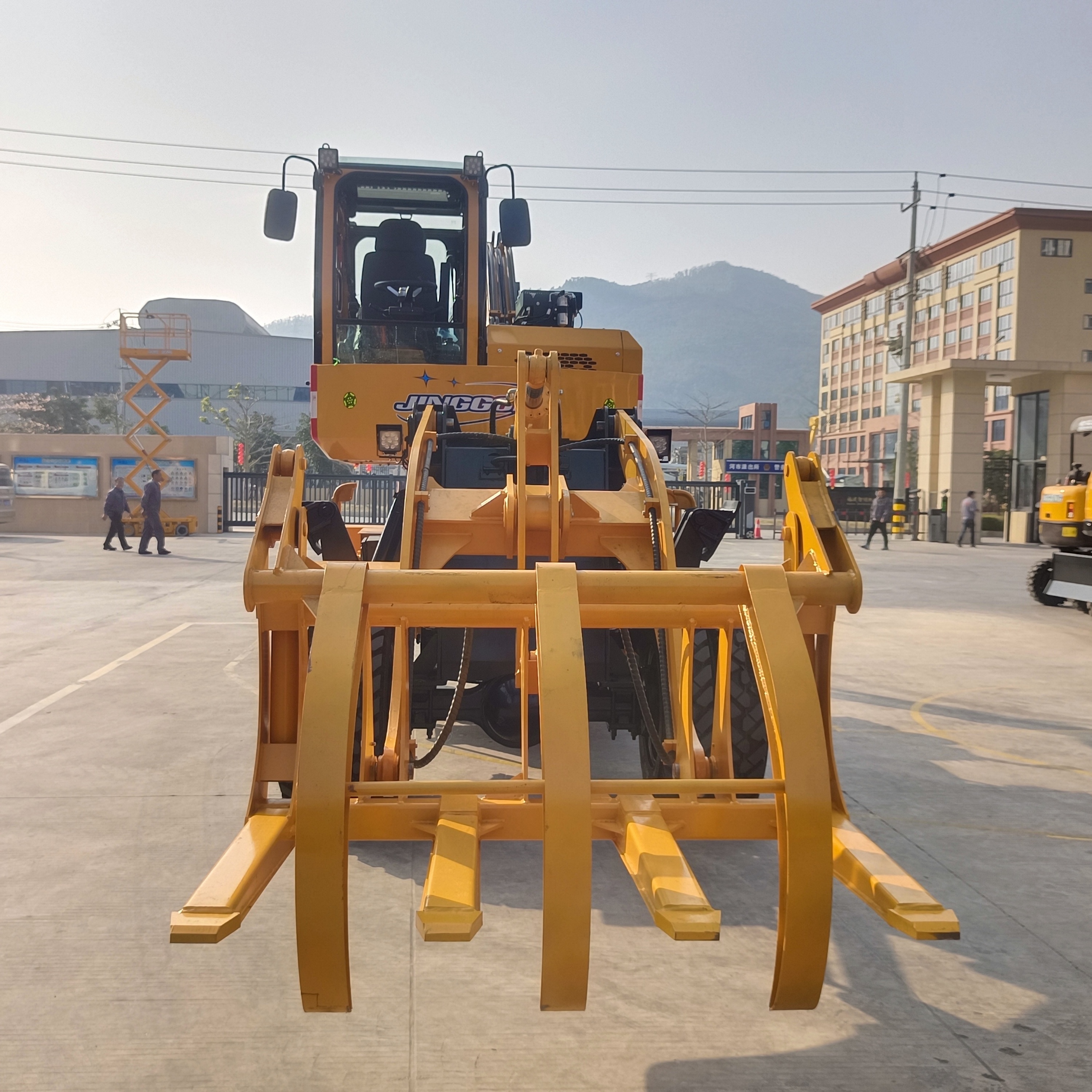 Hot Sale bell log loader excavator with grapple and grasp fork harvester loaders cane lifter for sale