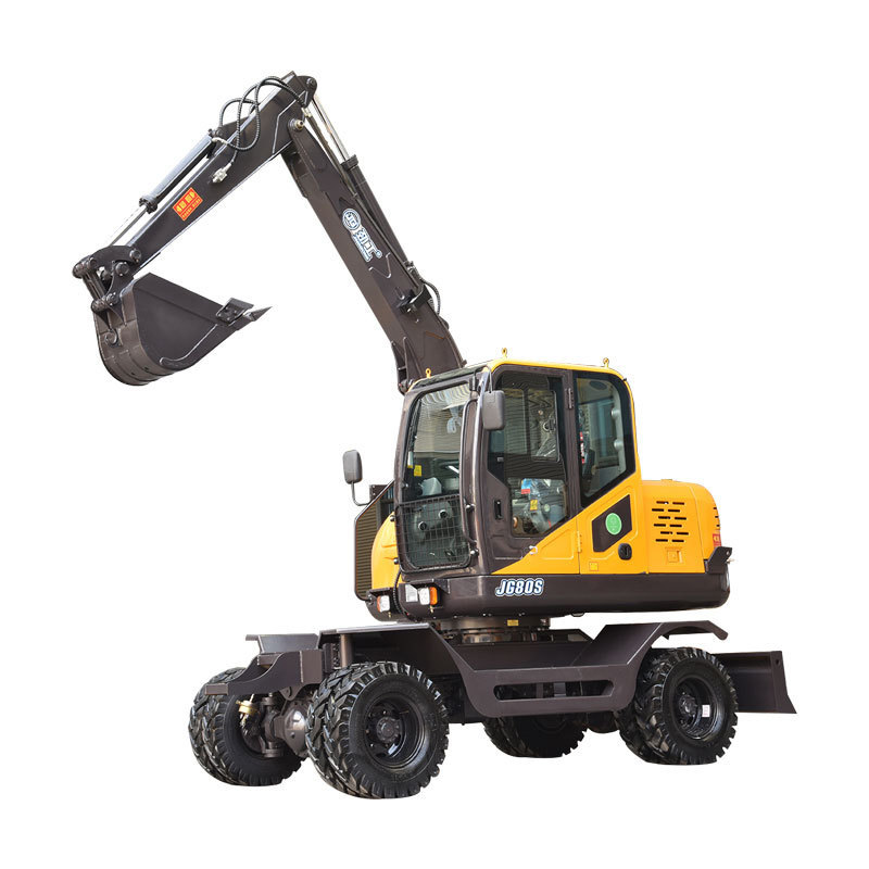 Factory Selling Bucket Wheel Excavator 7Ton 8Ton Wheeled Digger Digging Equipment Grave Digging Buckets