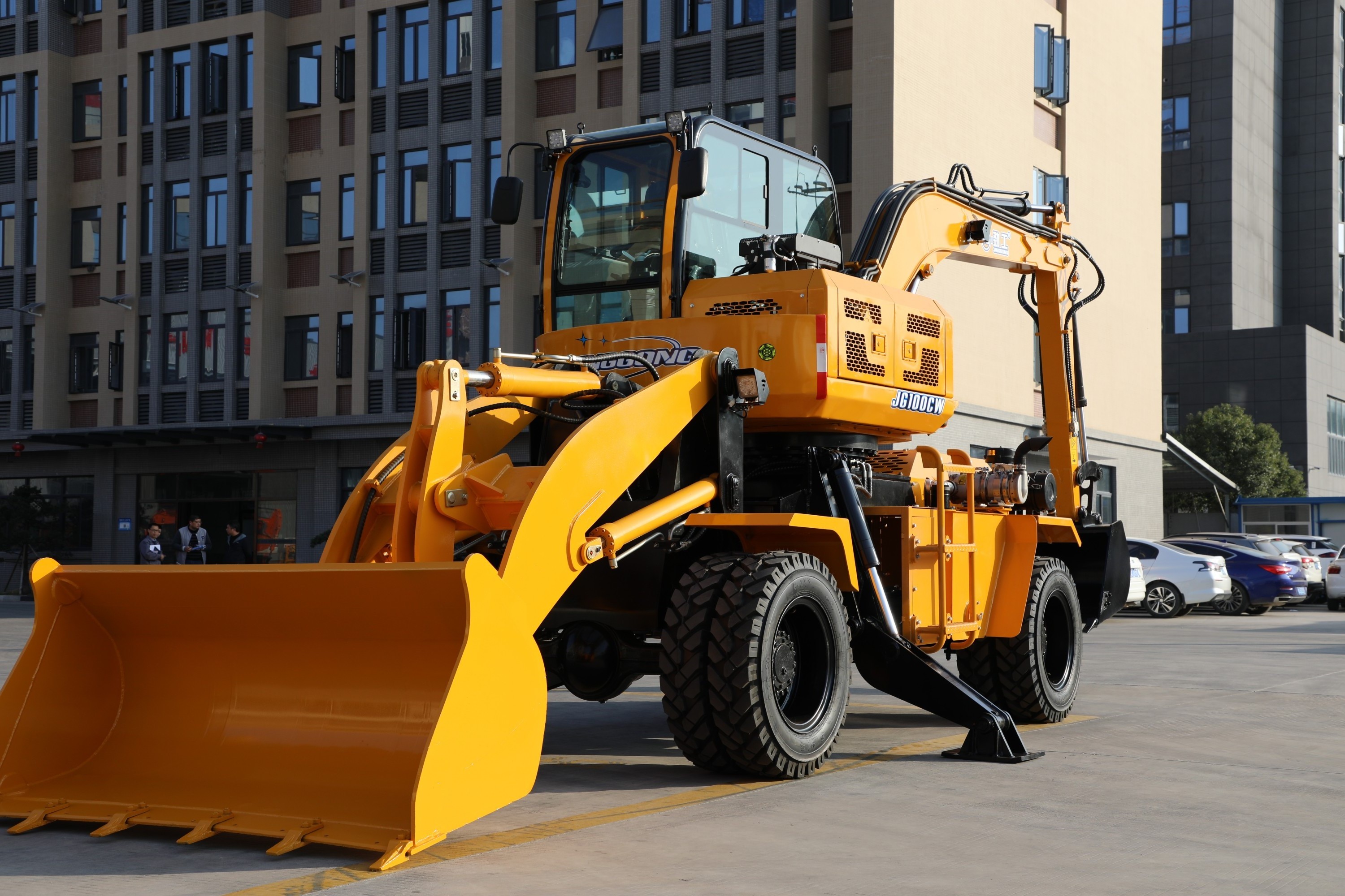 Hot Sale bell log loader excavator with grapple and grasp fork harvester loaders cane lifter for sale