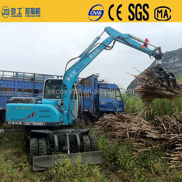 Jg90z Sugar Cane Loader Sugarcane Grab Loader for Sale Wheel Loader Pakistan Philippines Kawasaki Malaysia Uzbekistan Indonesia