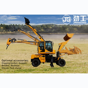 Hot Sale bell log loader excavator with grapple and grasp fork harvester loaders cane lifter for sale