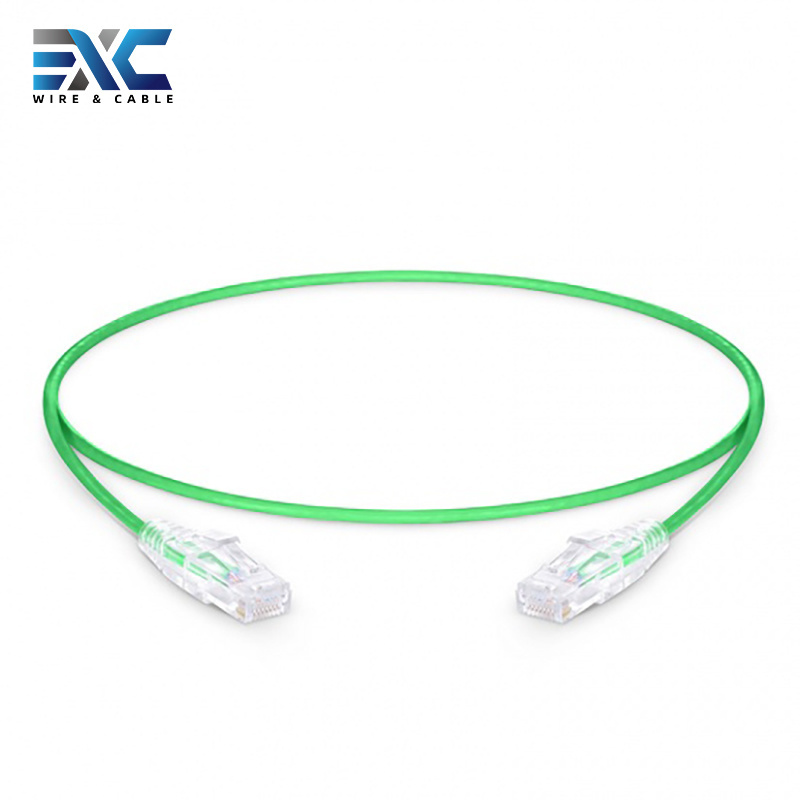 EXC slim Cat6/5e cable 28AWG super slim Cat6a patch cord utp 1M 2M thin Cat6/5e ultra thin cables for connect