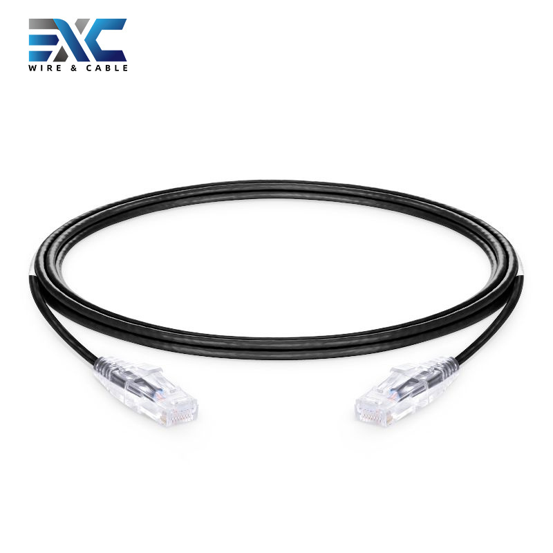 EXC slim Cat6/5e cable 28AWG super slim Cat6a patch cord utp 1M 2M thin Cat6/5e ultra thin cables for connect