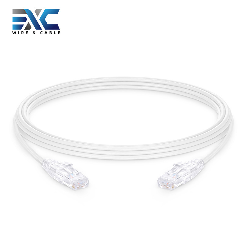 EXC slim Cat6/5e cable 28AWG super slim Cat6a patch cord utp 1M 2M thin Cat6/5e ultra thin cables for connect