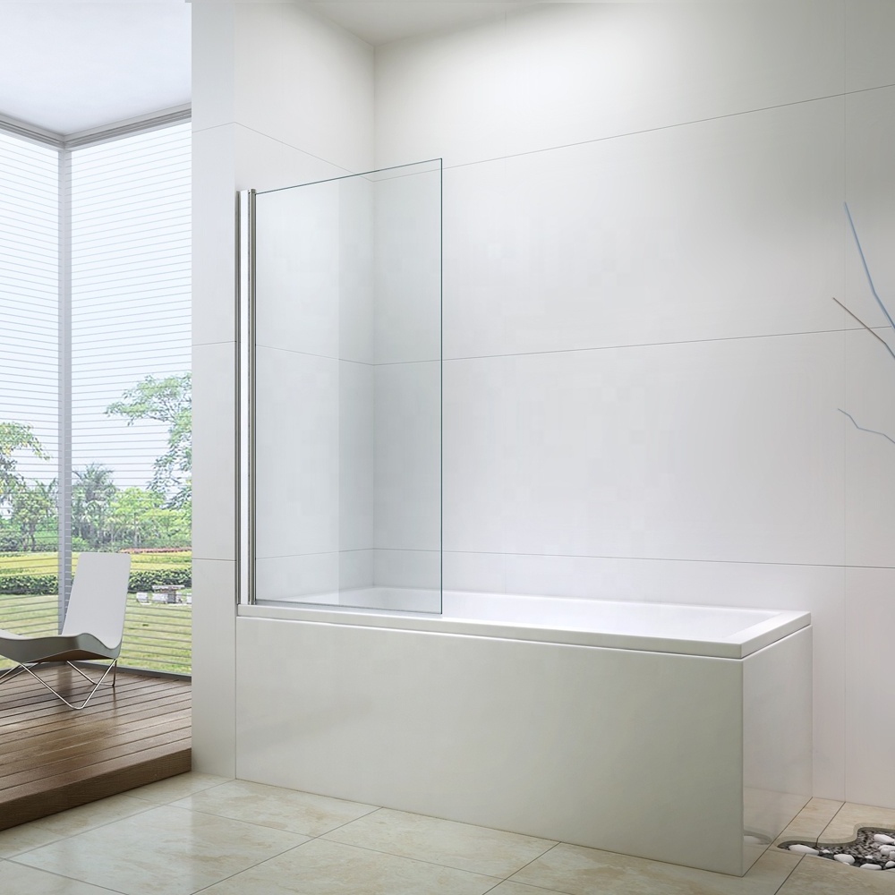 Simple pivot handle bath tub shower door EX-202