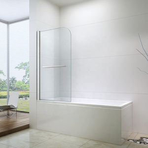 Simple pivot handle bath tub shower door EX-202