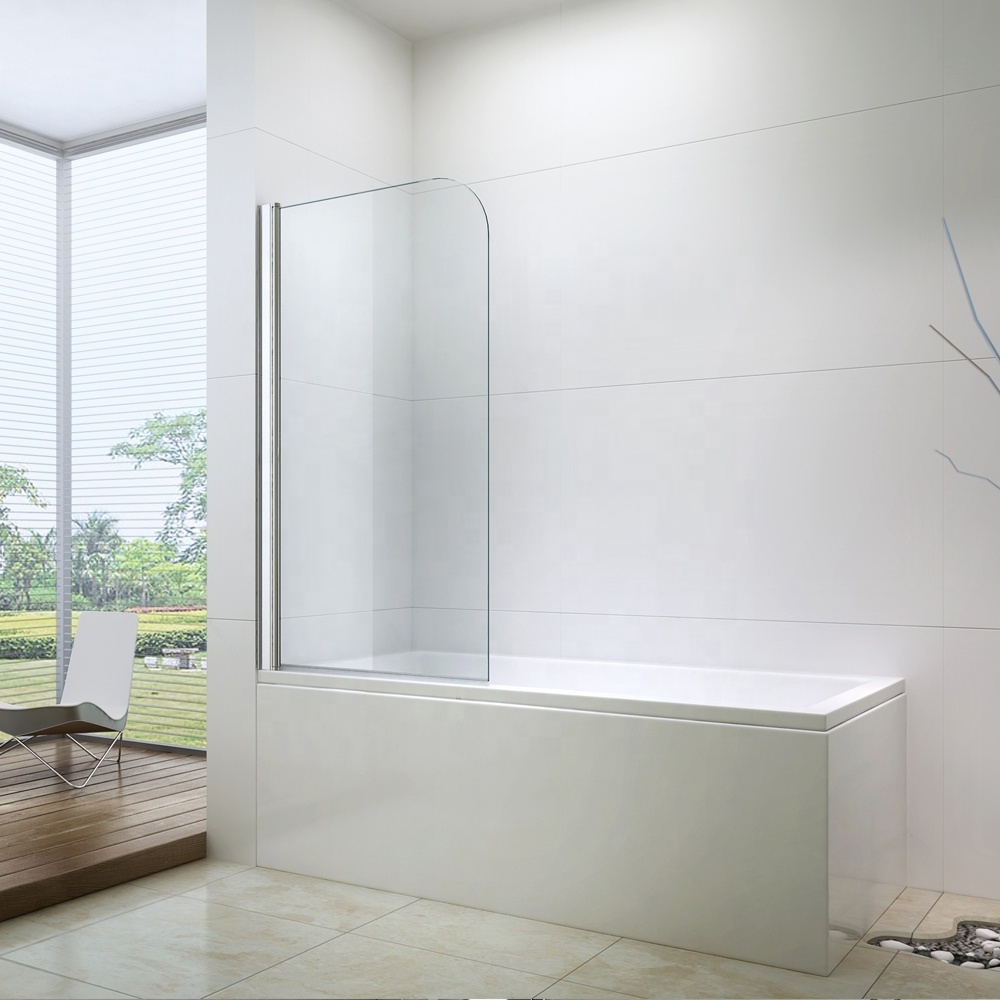 Simple pivot handle bath tub shower door EX-202