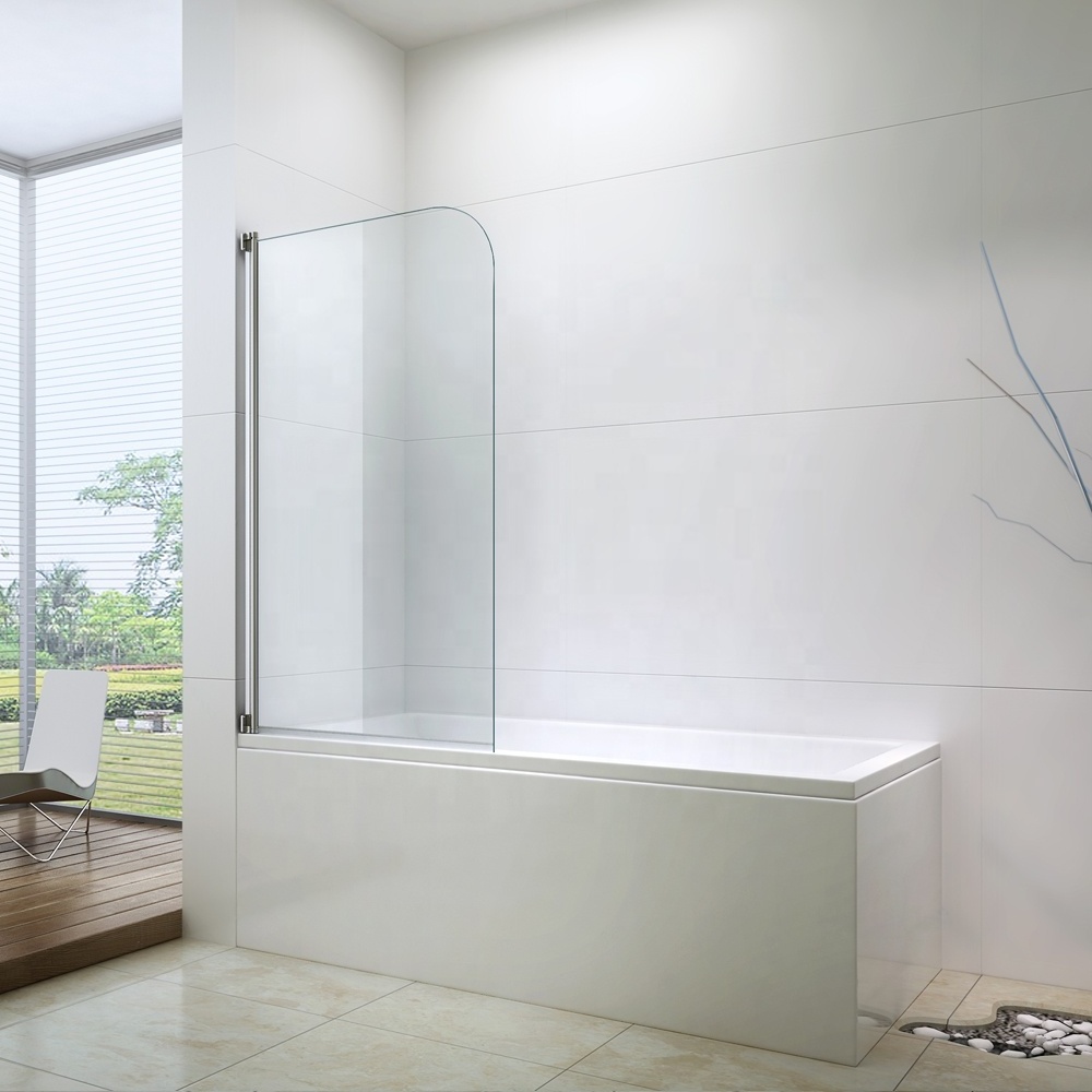 Simple pivot handle bath tub shower door EX-202