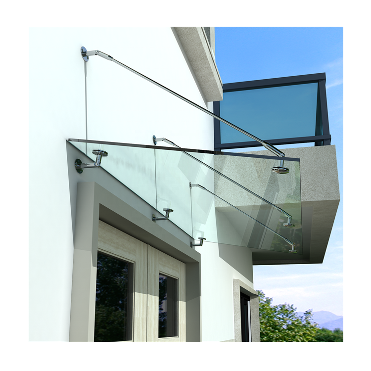 New design entry door porch bracket glass awning canopy