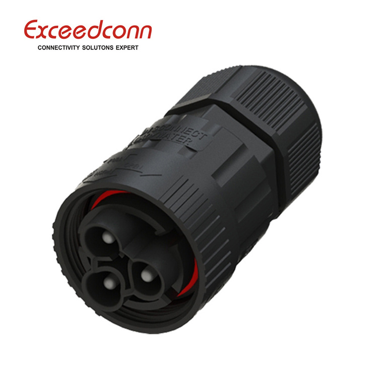 factory price plug 3pins male female waterproof wire connector ip68