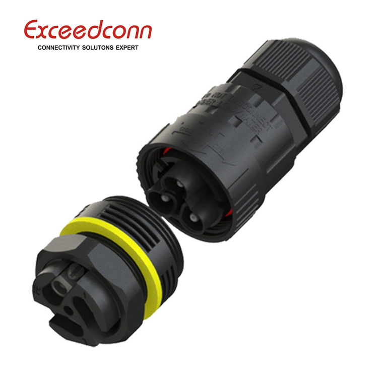 factory price plug 3pins male female waterproof wire connector ip68