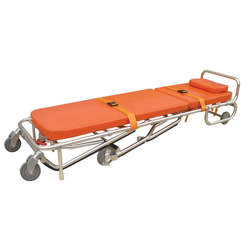 ES-2G Aluminium alloy hospital patient emergency transfer stretcher bed for ambulance