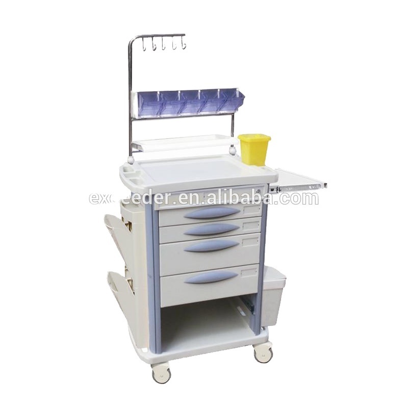 medical cart trolley, medical cart with drawer, medical used crash carts for sale