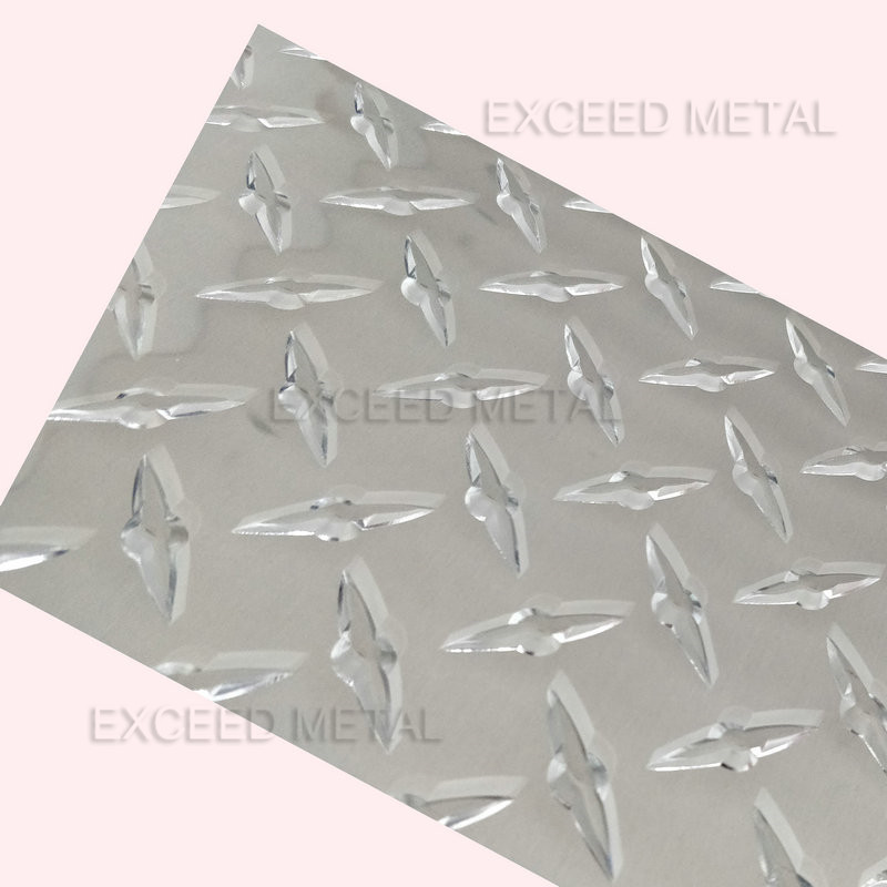 5 bars diamond pattern aluminum plate/ 3105 reflective aluminum sheet