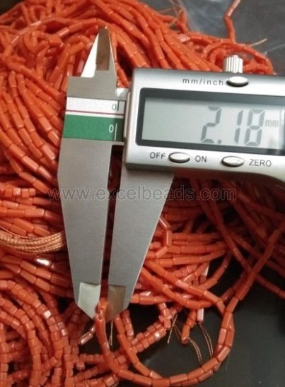 2023 Top selling glass beads 2mm 3mm 4mm square tube cube Italian coral beads for jewelry making loose beads on strand.