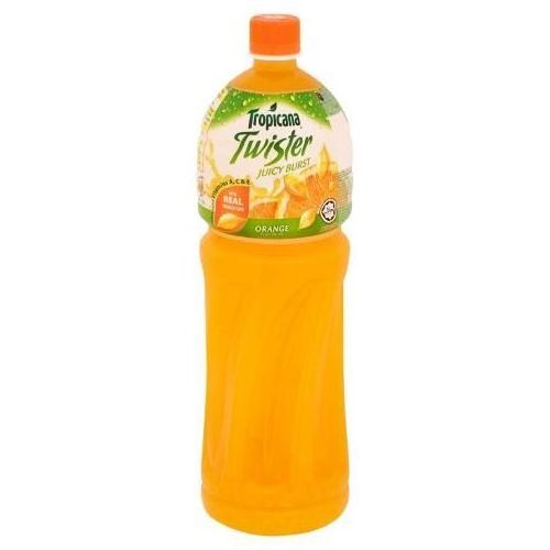 Tropicana Twister Orange Juice Fruit Soft Drink 2 x 1.5L