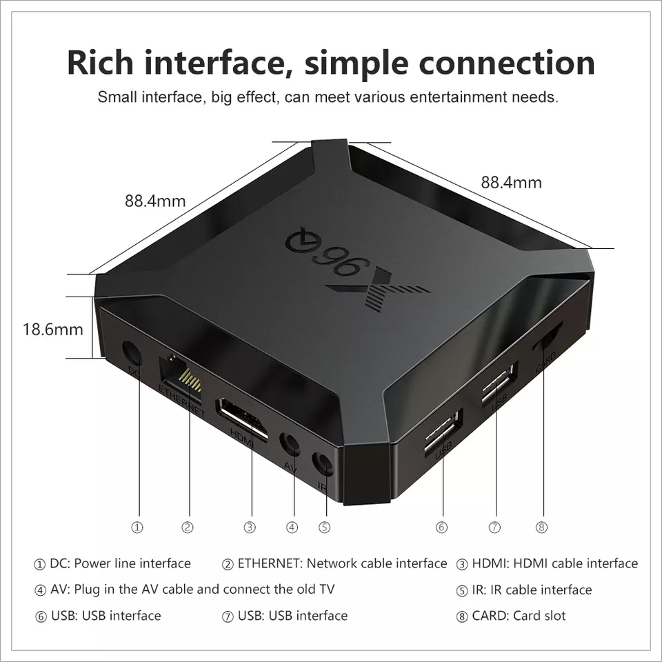 OEM ODM cheap allwinner h313 1GB 8GB 2GB 16GB linux IPTV arabic 4k streaming smart tv box android 10 X96Q