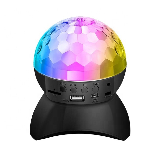 Wireless Music Speaker Stage Light LED Disco Ball Lights USB Charge BT-compatible Projector Night Lights for KTV Party Wedding